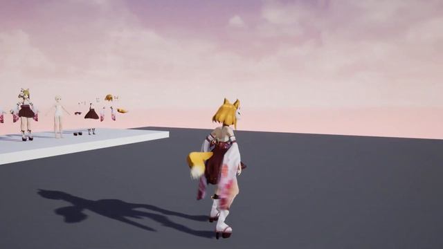 GAME 3D MODEL- ANIME GIRL- FOX🦊- UE4 смотреть онлайн