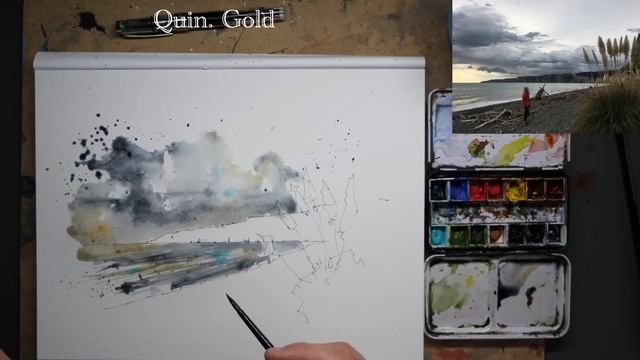 Master Landscape Sketching - Ink and Watercolour Tutorial смотреть онлайн