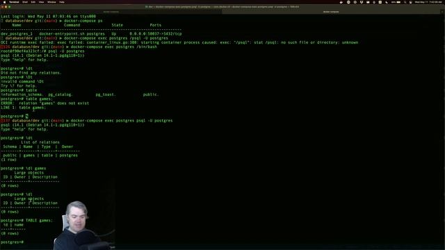 Stream Archive: Setting up Postgres and Hasura in Docker (2022-05-11) смотреть онлайн
