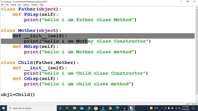 Multiple inheritance in Python #41 || Python Complete Course in Urdu/Hindi смотреть онлайн