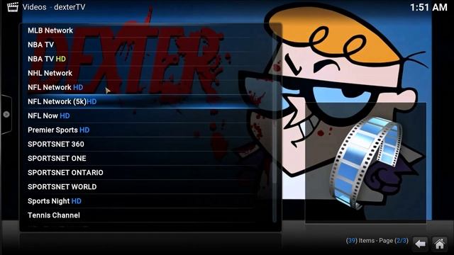 Kodi tv free tv with the dextertv addon (IPTV) смотреть онлайн