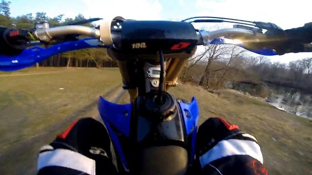 Первая эндуро покатушка после зимы YZ450F/enduro Pokatushki YZ450F