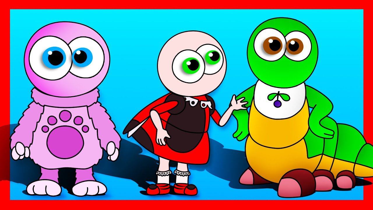 РАСКРАСКА. Рисуем ЛУНТИКА и Учим Цвета - Развивающее видео смотреть онлайн