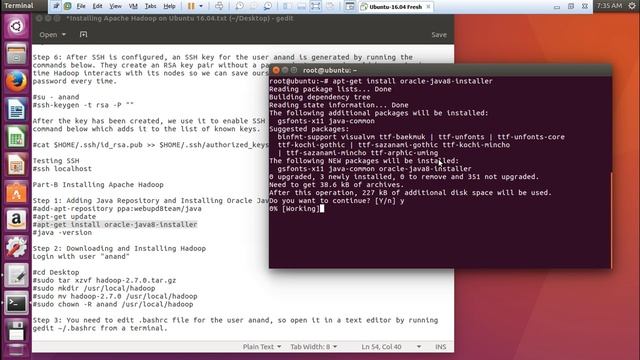 Installing Apache Hadoop 2.7.0 Single Node Cluster on Ubuntu 16.04 смотреть онлайн