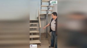 Русская лестница. Монтаж Модульной П-образной лестницы Комфорт.