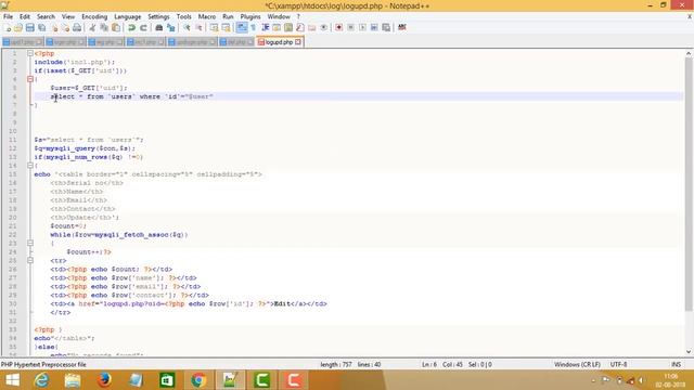 PHP Lecture 23 | update query in php mysql | update statement with practical Example смотреть онлайн