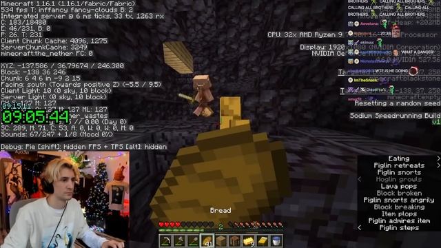 XQc With Another Classic Minecraft Run