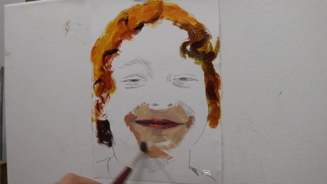How to paint a face, oil sketch, #116 смотреть онлайн