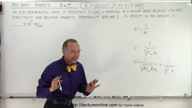 JEE Main Physics E & M #8 Velocity of E & M Wave смотреть онлайн
