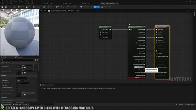 Amazing PHOTOREALISTIC Landscape Blend Material In Unreal Engine 5.1 Megascans Landscape Layer Blen