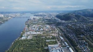 Самая полноводная река России, Енисей с высоты птичьего полета