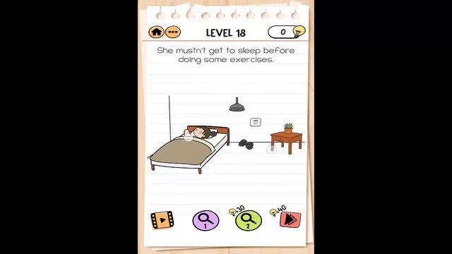 Brain Test 2 Tricky Stories FITNESS WITH CINDY Level 18 Walkthrough смотреть онлайн