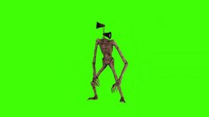 3 разных футажа сиреноголовых на зеленом фоне