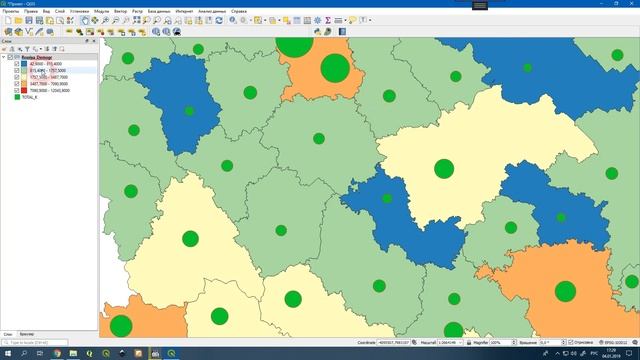 QGIS 3 - № 25. Создание диаграмм смотреть онлайн
