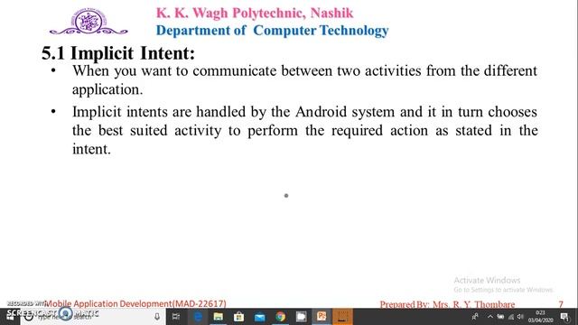 Intent, Types of Intent смотреть онлайн