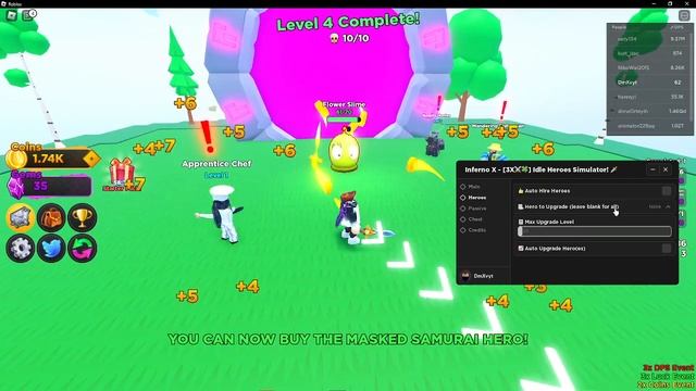 ? СКРИПТ на АВТО-ФАРМ МОНЕТ Idle Heroes Simulator в Roblox! | ОТКРЫЛ БЕСПЛАТНО ГЕЙМПАССЫ? ? смотреть онлайн