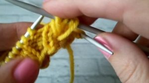 ПРОСТОЙ ОБЪЕМНЫЙ УЗОР СПИЦАМИ ПО КРУГУ / УЗОР КОЛОСКИ СПИЦАМИ ПО КРУГУ / РЕЗИНКА КОЛОСОК ПО КРУГУ