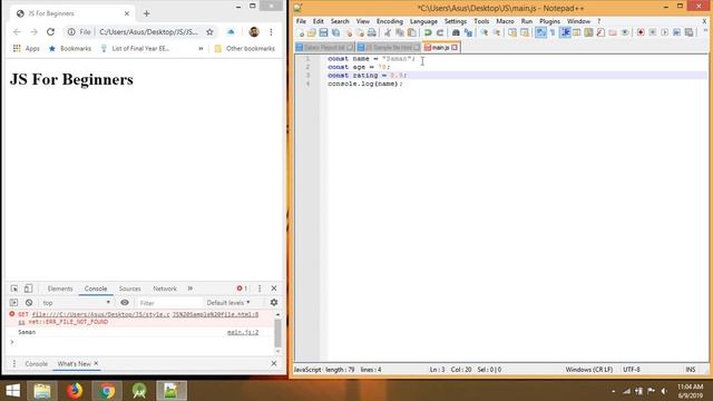 How to use variables in JavaScript | Web Development | learn javascript | js tutorial (Sinhala) смотреть онлайн