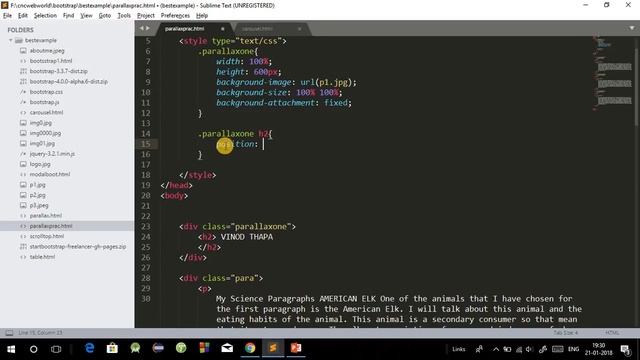 Parallax Website With HTML and CSS in Hindi | Parallax Scrolling Effects with CSS in Hindi смотреть онлайн