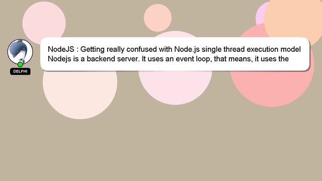 NodeJS : Getting really confused with Node.js single thread execution model смотреть онлайн