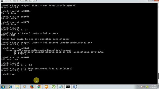 List Improvements in Java 9 with JShell смотреть онлайн