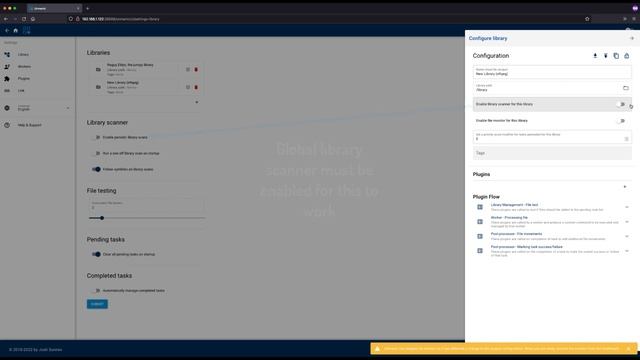 Unmanic - Configuring Library Plugin Stack смотреть онлайн
