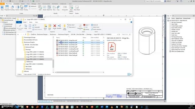 Batch Exporting PDFs & DXFs With iLogic - AutoDesk Inventor смотреть онлайн