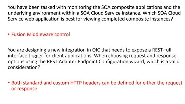 Oracle Cloud Platform Application Integration Specialist ( 1Z0-1042-21 ) смотреть онлайн