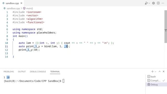 C++ std::bind tutorial and why lambdas are better смотреть онлайн