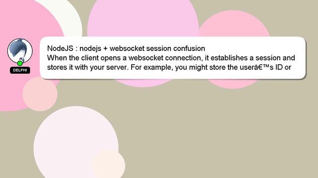 NodeJS : nodejs + websocket session confusion смотреть онлайн
