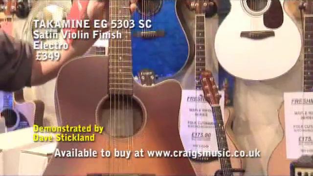 TAKAMINE EG 5303 SC Satin Violin Finish Electro £349 смотреть онлайн