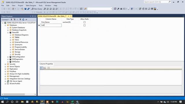 SQL Server - Create Table In SQL Server | Creating table in SQL Server смотреть онлайн