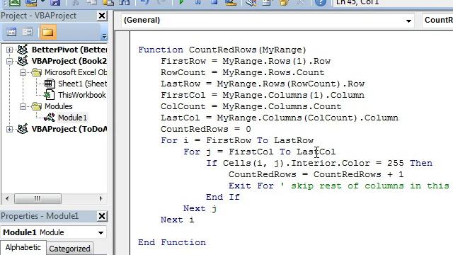 Excel - Count Red Rows Using a VBA Macro in Excel - Episode 1687 смотреть онлайн