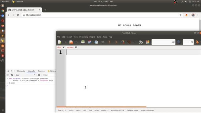 Chrome Dinosaur Game Hack – Autoplay