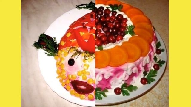 Оригинальные идеи оформления салата "Селедка под шубой" смотреть онлайн