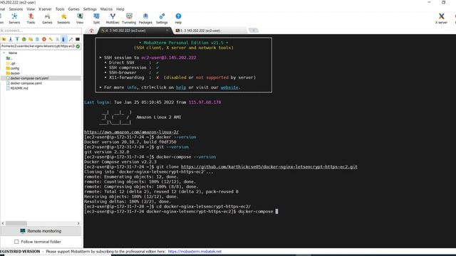 Setup https for nginx on AWS EC2 Linux Instance using docker + certbot(Lets Encrypt) смотреть онлайн