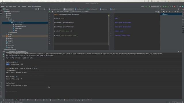 IntelliJ IDEA Kotlin REPL смотреть онлайн
