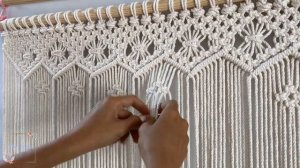 DIY Macramé Basic Window Curtain/ Window Screen