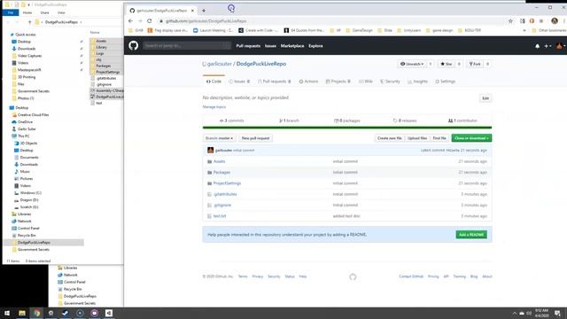 Github with Unity - Setup new project and share смотреть онлайн
