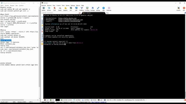 NEAR - Quick launch with Docker Stake Wars 2.0 [Video guide] смотреть онлайн