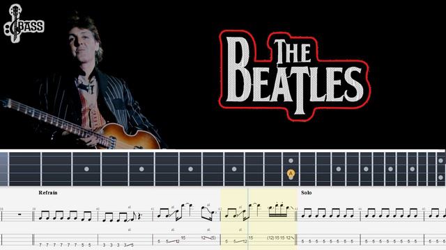 The Beatles - Come Together (Bass Tabs) By Chami's Bass смотреть онлайн