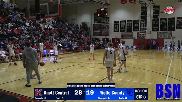 14th Region Boys Tournament - QF - Knott Central v. Wolfe County - 3-7-24 смотреть онлайн