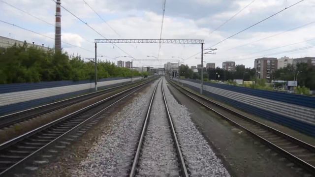 Участок Транссиба между Шарташом и Первомайской в Екате смотреть онлайн