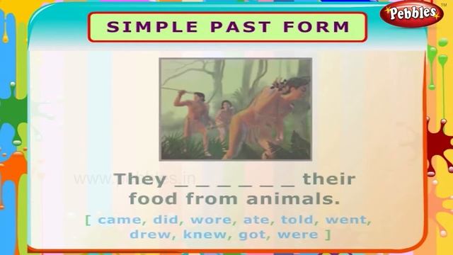 Simple Past Form | English Grammar Exercises For Kids | English Grammar For Children смотреть онлайн