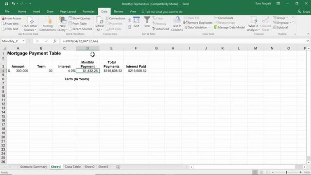 How to use the Excel What If Analysis tools - Scenario Manager Goal Seek Data Table Excel 2016 2013 смотреть онлайн