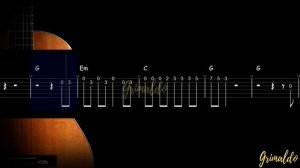 Never be Alone.Tutorial guitar Tabs