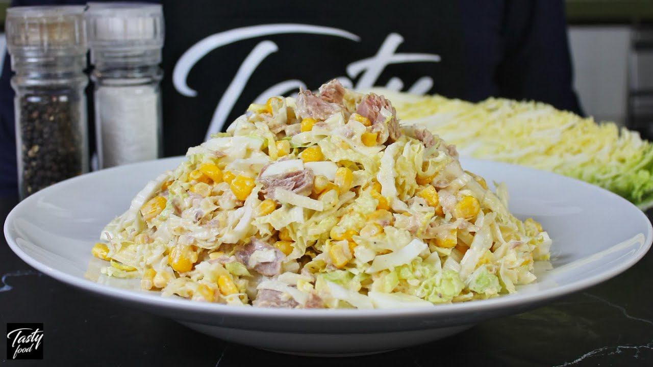 ХРУСТЯЩИЙ САЛАТ ЗА 5 МИНУТ с пекинской капусты! смотреть онлайн