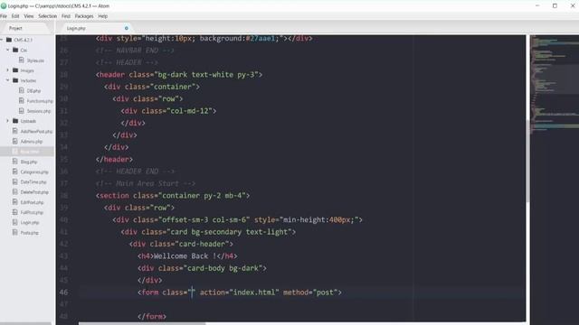 CMS Creating Login Page Using Bootstrap | PHP смотреть онлайн