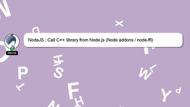 NodeJS : Call C++ library from Node.js (Node addons / node-ffi) смотреть онлайн