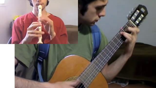 Banjo-Kazooïe — Spiral Mountain Theme in duet with myself (guitar + flûte/recorder) смотреть онлайн